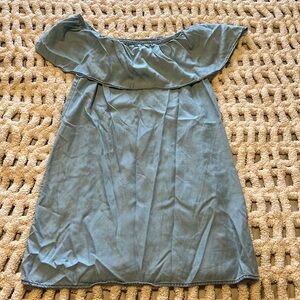 BB Dakota Off the Shoulder Blue Dress